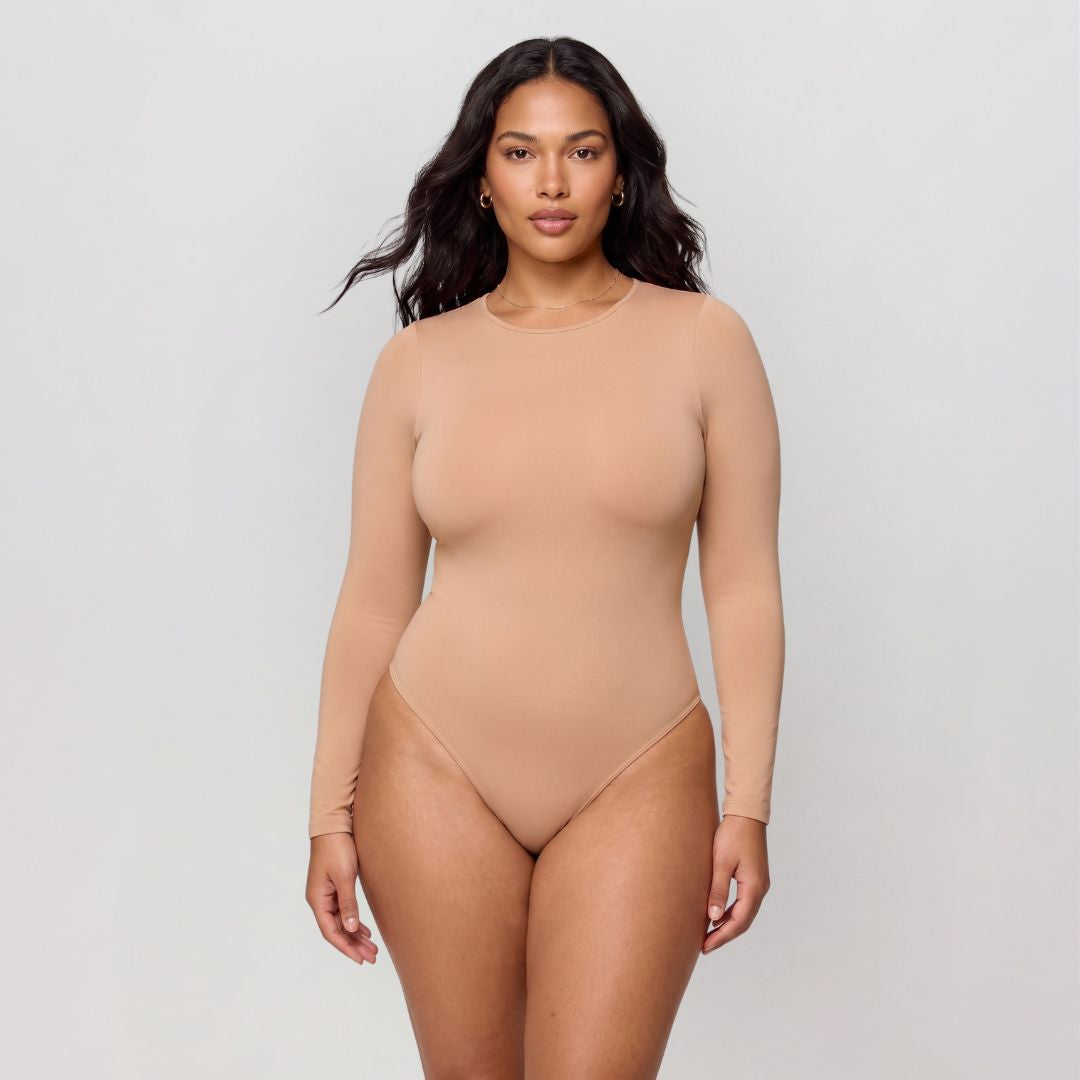 Body Sora Fit manga larga color piel