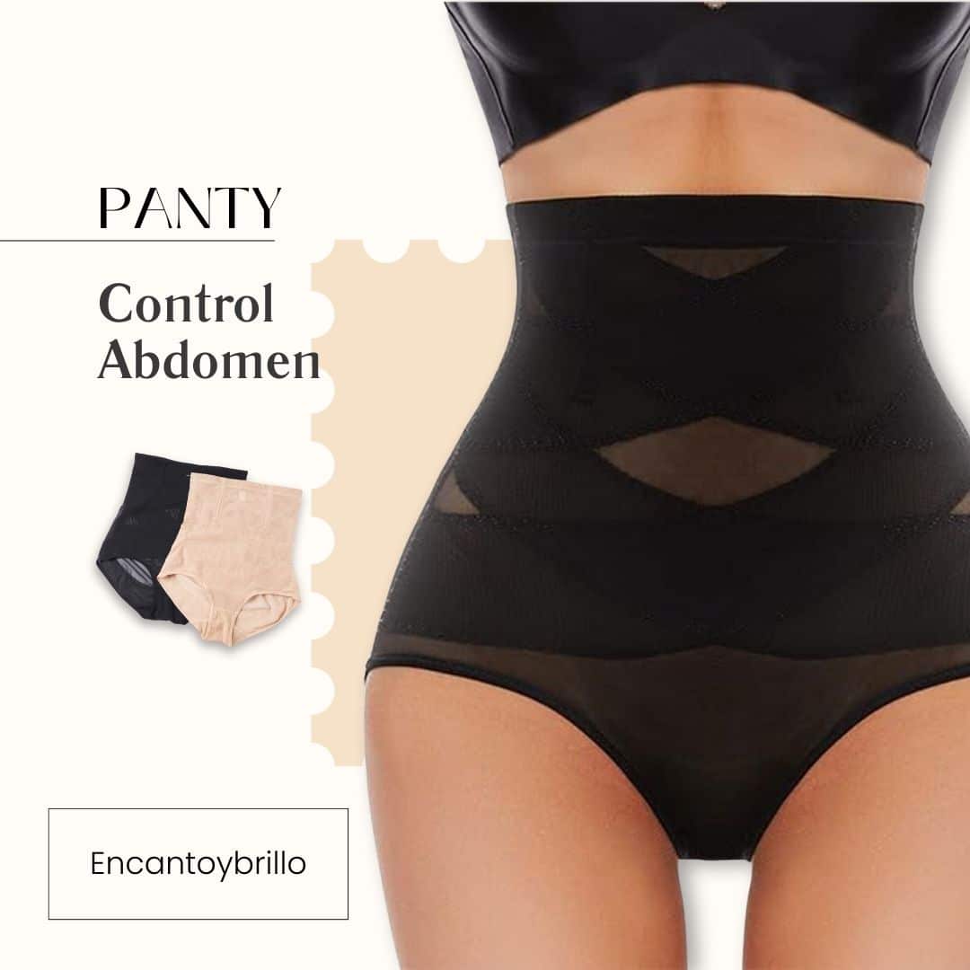 "Panty faja 360 cruzada para control del abdomen y levanta cola, cintura alta."
